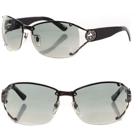 gucci gg 2820 sunglasses|GUCCI Crystal GG Sunglasses 2820 Black .